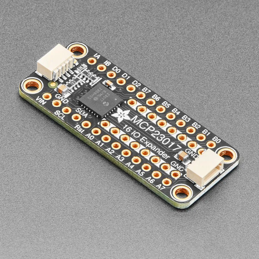 MCP23017 board layout and pin rows